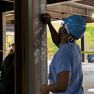 We’re growing our cardiology services at WellSpan York Hospital by adding three new procedure areas to the cardiac catheterization lab. Wearing hard hats and scrubs, our cardiology team members celebrated a milestone in the construction by signing an interior steel beam. The project will be completed early next year. Learn more about our award-winning cardiology services at www.WellSpan.org/heart | WellSpan Health