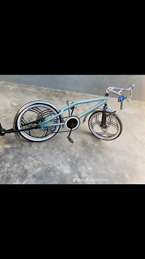 Unique Design Features of a Light Blue Stationary Bicycle