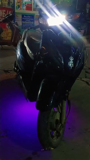 Honda Activa Purple & Blue Lighting 💜💙| Crazy Night Glow Setup 🔥 #shorts #ytshorts #viral #viral #mg