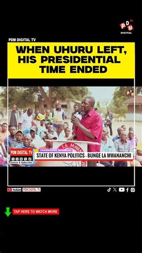 when uhuru left his presidential time ended