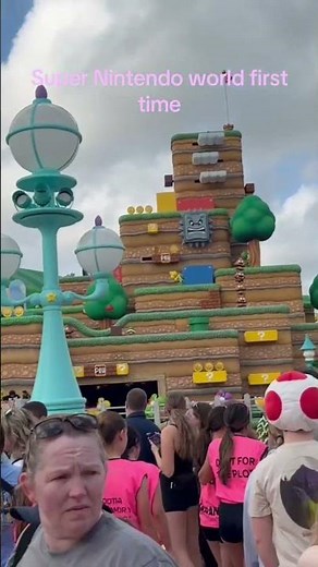 Stepping into Super Nintendo world for the first time! #universal ‪@UniversalOrlando‬
