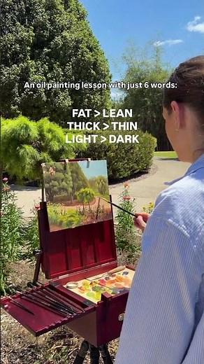 An Oil Painting Lesson in 6 Words💥 All of these rules have one thing in common: