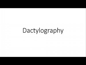 Dactylography (Finger Print System) - Forensic Medicine (FMT)