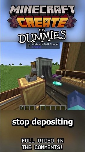 SORTING WITH TUNNELS - MINECRAFT: CREATE MOD FOR DUMMIES