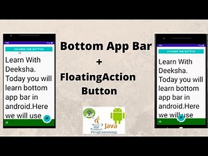 Bottom App Bar with Floating Action Button in Android | Material Design | Java | Android Tutorial
