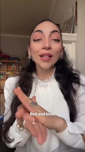 Mix the colors red and blue #mixingcolors #kidslearning