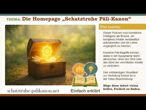 Willkommen auf der Homepage Schatztruhe Pāli-Kanon - Dein Wegweiser zur Lehre des Buddha