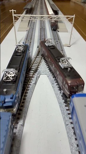 ２面３線式ホーム#nゲージ #鉄道模型 #ef58
