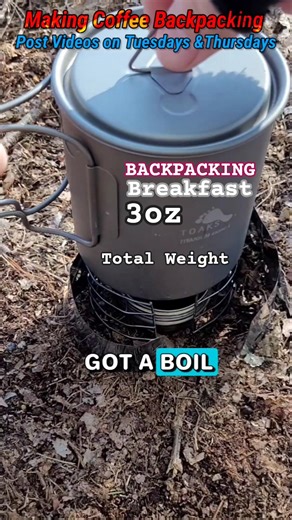 Having Breakfast Backpacking