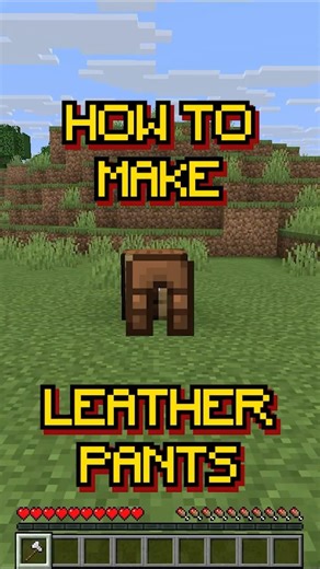 Minecraft: How to make Leather Pants | Recipe 134