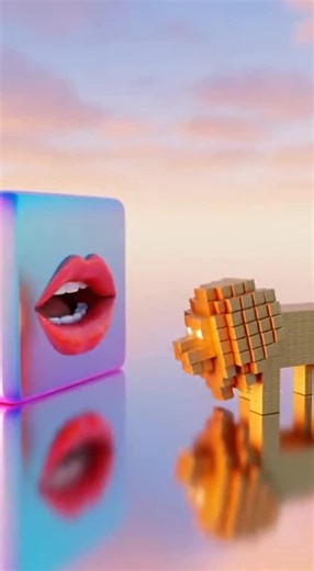 Lego cube viral❤️😍 #viral #lego #cube #lion