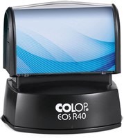 Tekststempel Colop EOS R 40 flashtechnologie met stempelplaat - Datas Kantoor Kompleet