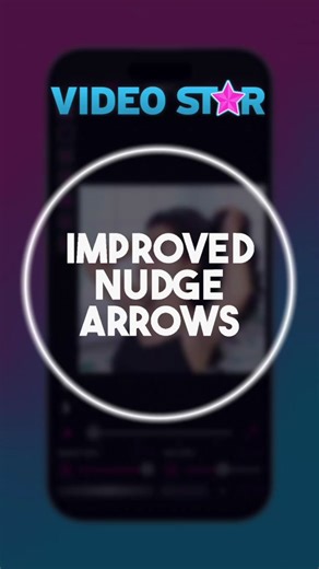 Make smoother and quicker adjustments with Video Star’s improved nudge arrows! 💨 #videostar #videostarapp #videostartutorial #videostaredit #vsedit