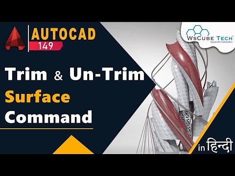 AutoCAD 3D - How To use Trim & Un trim Surface Command in AutoCAD | AutoCAD Tutorial | #149