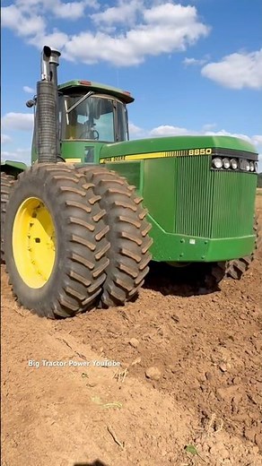 JOHN DEERE 8850 Tractor V8 Engine #bigtractorpower