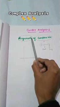 Argument of complex number #CSR net #mathmatics#complex analysis
