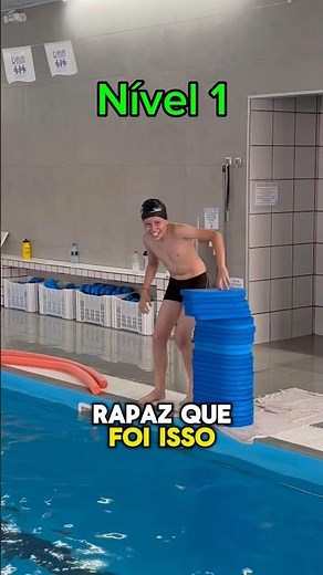 Será que deu certo?🫣 - 4 níveis! #natação #natacion #challenge #desafio #swim #swimming