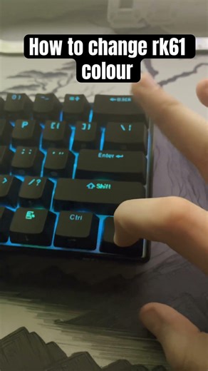 How to change colour on rk61