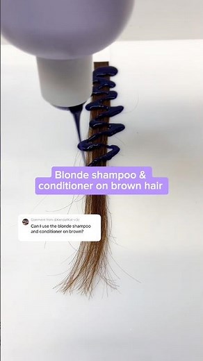 Will a purple toning shampoo and conditioner work on brown hair? 💜