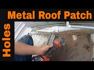 DIY Repair Metal Roof Leaks & Rusted Holes with Liquid Sealant Easy Fast