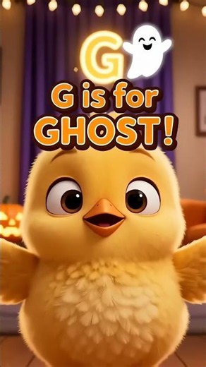 G is for Ghost! 👻🎃 Cute Halloween ABC | ABC Song for Kids