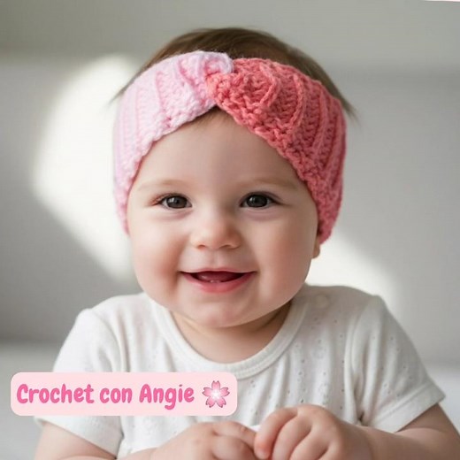 🌸How to Crochet a Baby Headband.Essy and Fast #crochet #diy #knitting #baby #hechoamano