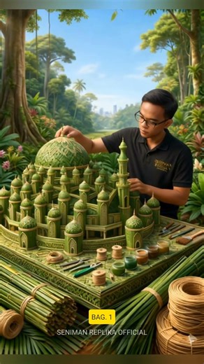 Part. 1 Replika Masjid 99 Kubah di Makassar #miniature #fyp #replica