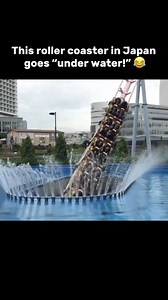 15K views · 156 reactions | Yes, this roller coaster goes "under water!"  | Theme Park Review | Facebook