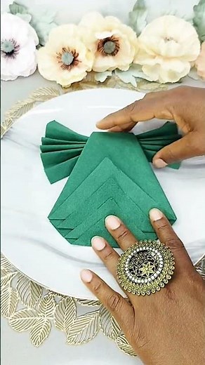 Servietten falten pliages de serviettes #diy #handmade #craft #geschenkideen