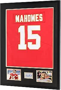 Pro Collector's Jersey Frame Display Case for Sports Football Basketball Baseball Soccer Hockey Jersey Uniform Shirt, Professional Framing Style, Black Frame