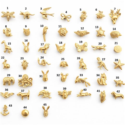 Gold Decorative Knobs | Animal & Nature Cabinet Knobs | Unique Drawer Pulls Hardware - Etsy