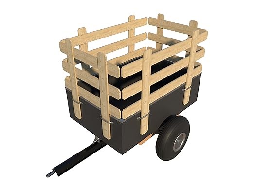 Trailer Plans DIY Utility Garden Yard Lawn Mower Tractor ATV