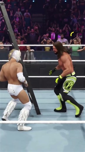 Dragon lee vs aj styles the ladder jump #wwe #wwe2k22 #wwe2k25 #wweraw #wweraw #wwefyc #wweonfox