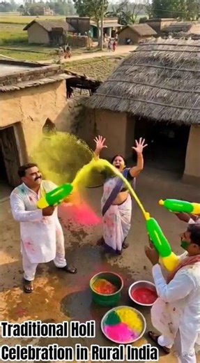 #Traditional Holi Celebration in Rural India@Amazing World Views