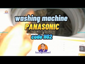washing machine Panasonic model na-f75s7 comes out code H-02