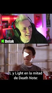 52K views · 4.2K reactions | L y Light en Death Note 藍 #anime #deathnote #kira #humor #parodia | Deiak Clips | Facebook