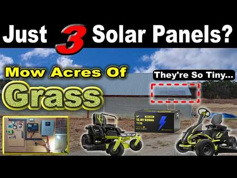 Escaping GASOLINE With This TINY Solar Array? Striving for a DC Homestead #WattCycle 628ah LiFePO4