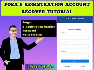 2.2K views · 54 reactions | Paano mag Recover ng POEA E-REGISTRATION ACCOUNT Online? Hi kabayan, nakalimutan mo na ba E-Registration Account mo? Tara turo ko sayo paano ma recover yan.. #eregistration #poea #eregistrationaccount #poeaeregistrationaccount #howtorecovereregistrationaccount? #howtorecoverpoeaeregistrationaccount #paanomagrecoverngeregistrationaccount #paanomagrecoverngpoeaeregistrationaccount | VarTin TV | Facebook