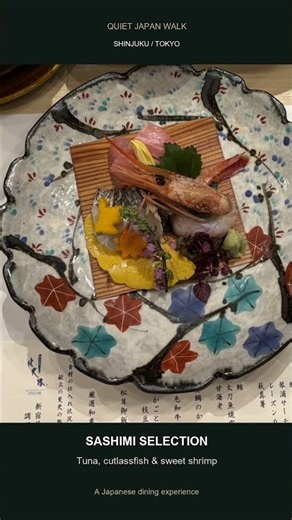 Autumn Kaiseki in Tokyo 🇯🇵 | Wagyu & Sashimi in Shinjuku