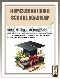 High School Roadmap & 4-Year Planner | Graduation Credit Tracker