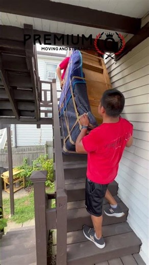 Moving Heavy Furniture Up Narrow Stairs! 💪 | Professional Movers