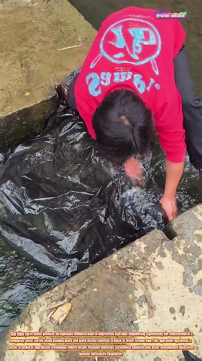 The Art of Bamboo and Plastic Weir Construction for Flow Control