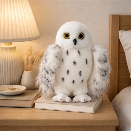 Douglas Wizard Snowy Owl Plush – Soft Realistic Owl Stuffed Animal Toy Gift - Etsy