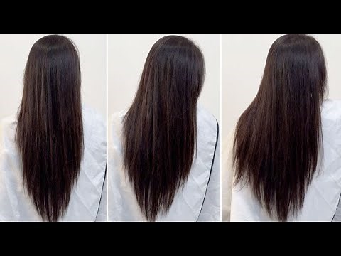 Beautiful Long Layered Haircut Tutorial for Women on Straight Hair | Layered Cutting Techniques
