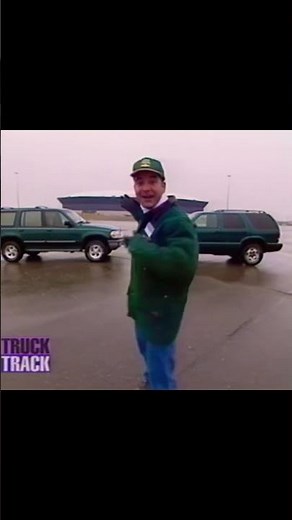 Blazer vs. Explorer at Pontiac Silverdome - #automotive #90s #suv #explorer #ford #Chevy #blazer #MI