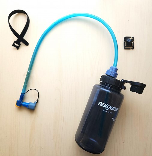 Hydration Tube Adapter System for Wide Mouth Nalgene Hydro Flask and 28mm Smartwater Water Bottle - Use on the Move Like Camelbak or Osprey! - Etsy