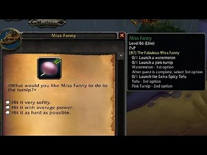 How to do The Fabulous Miss Fanny quest in MoP Classic WoW