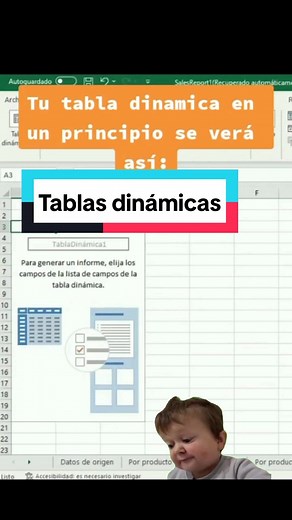tip rapido de como realizar una tabla dinamica sencilla #excelpro #excelformulas #exceltrucos #exceltips #excel