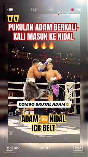 PANAS‼️ADAM 🆚 NIDAL JOKER🔥#icb #belt #boxing
