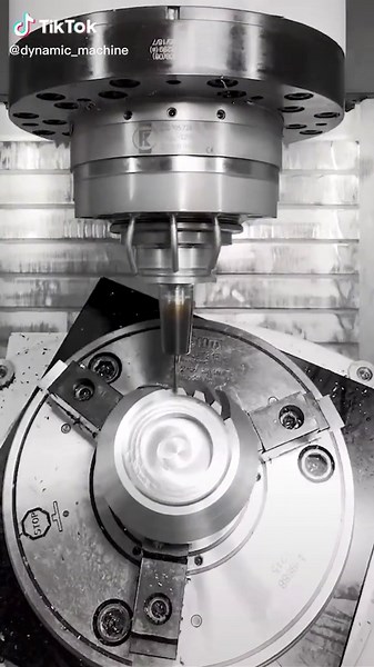 INCREDIBLE Machining of a Pinion (Spiral Bevel Gear) #cncmachining #foryou #fyp #5axis #machining #cncmilling #machinisttiktok #machinist #cncmachine #cncmill